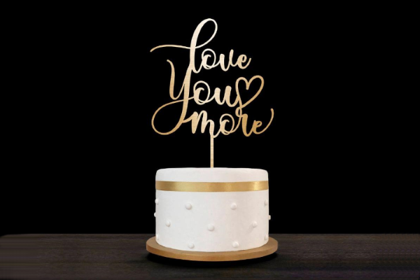 топпер в подарок при заказе свадебного торта