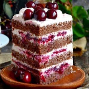 Шоколадно - вишнёвая