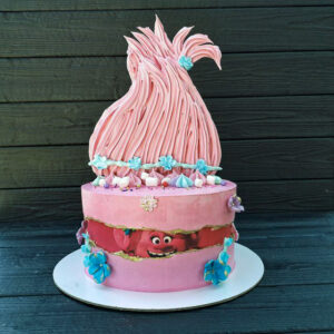 Торт с "Розочкой" из "Троллей"